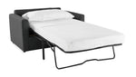 Harper Twin Sofa Bed with Memory Foam Mattress - Charcoal