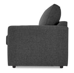 Harper Twin Sofa Bed with Memory Foam Mattress - Charcoal