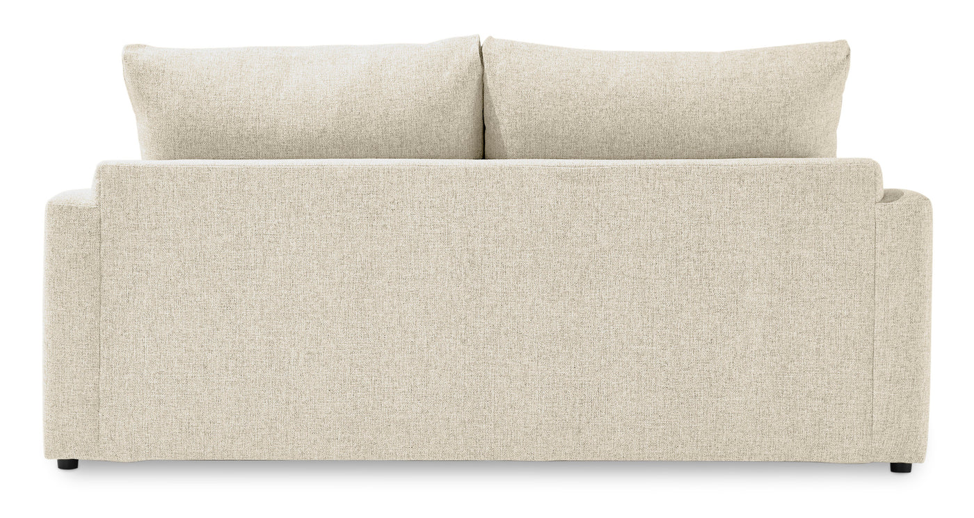 Harper Queen Sofa Bed with Memory Foam Mattress - Cream