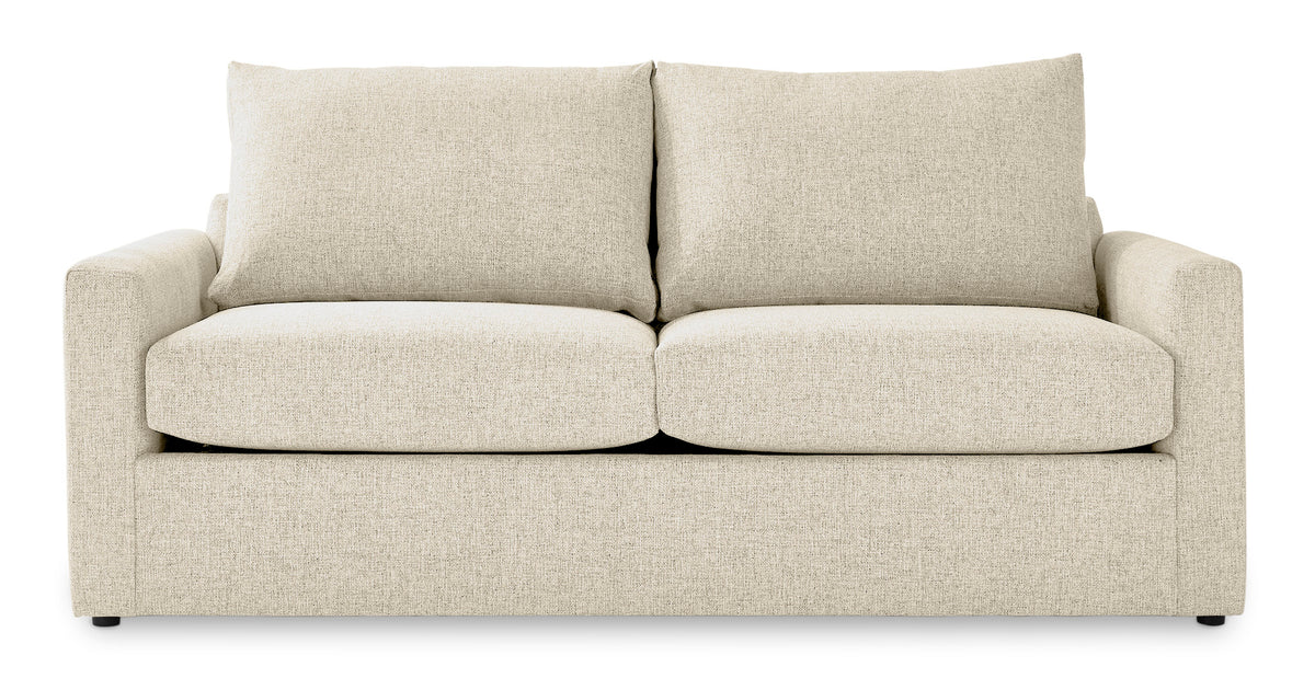 Harper Queen Sofa Bed with Memory Foam Mattress Cream Leon's