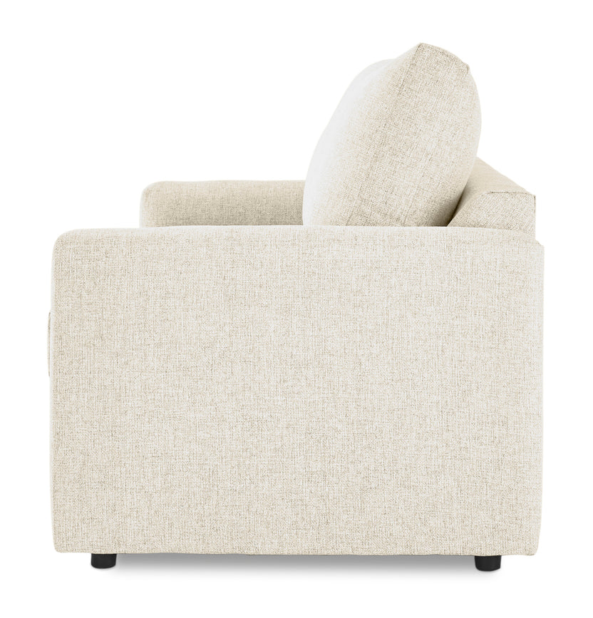 Harper Queen Sofa Bed with Innerspring Mattress Cream Leon's