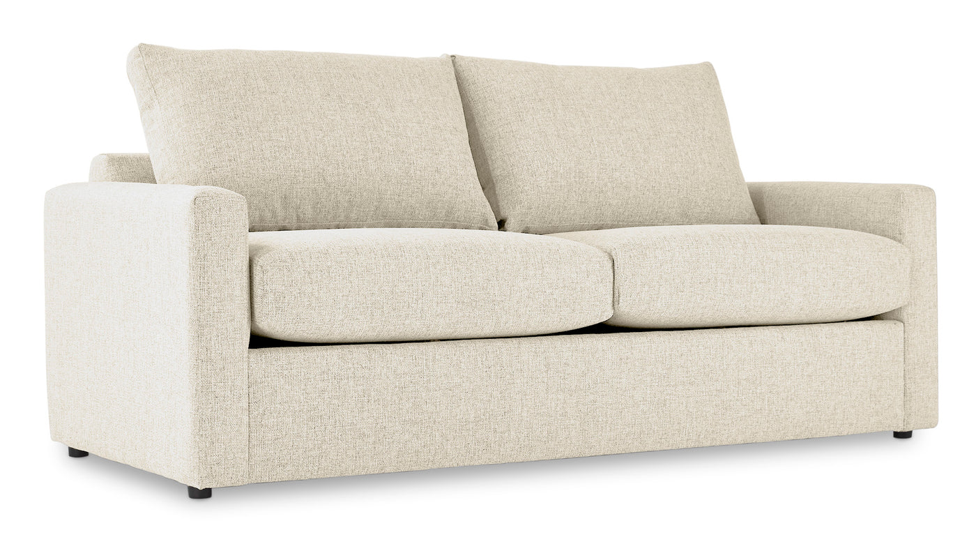 Harper Queen Sofa Bed with Memory Foam Mattress - Cream