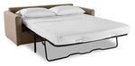 Harper Full Sofa Bed with Memory Foam Mattress - Brown