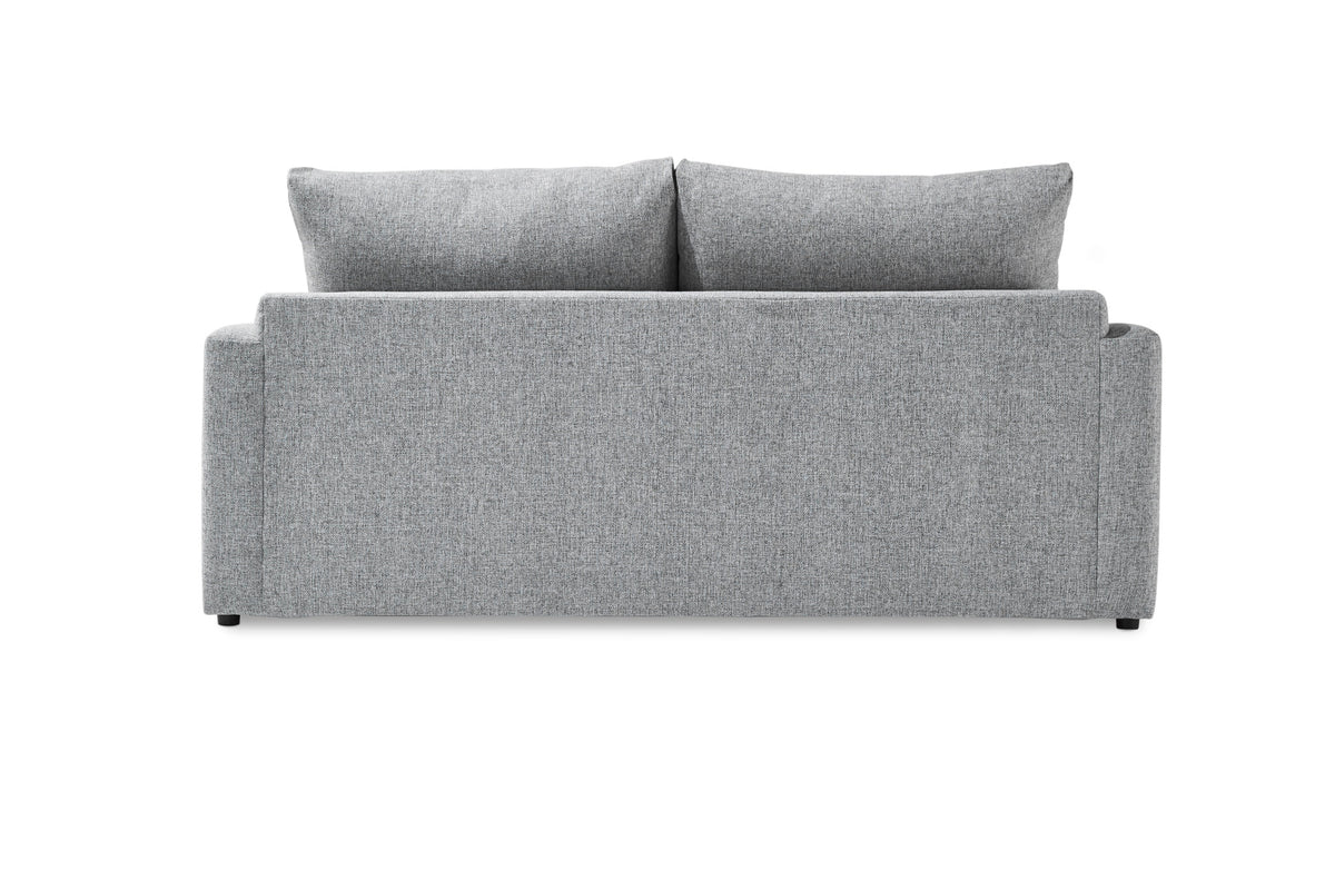 Harper Queen Sofa Bed with Memory Foam Mattress Grey Leon's