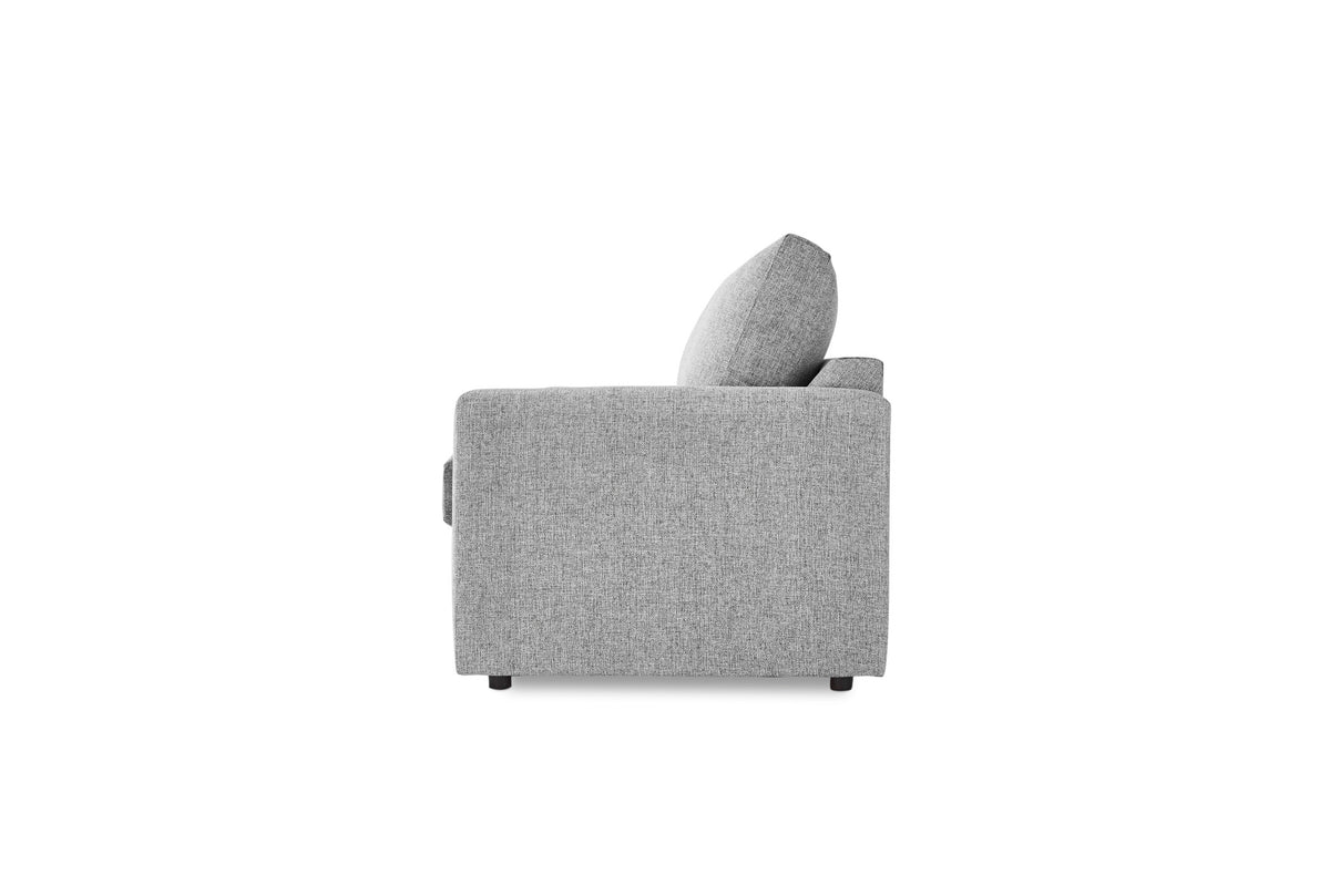 Harper Queen Sofa Bed with Memory Foam Mattress Grey Leon's