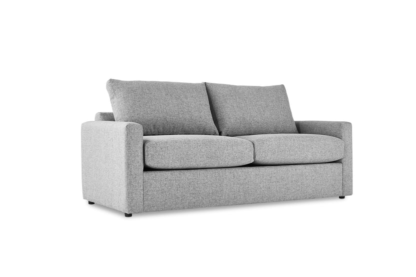 Harper Queen Sofa Bed with Memory Foam Mattress Grey Leon's