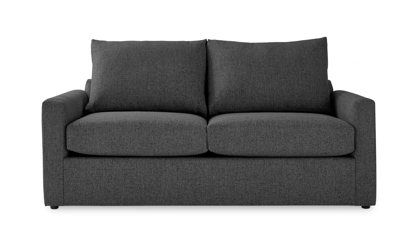 Harper Full Sofa Bed with Memory Foam Mattress - Charcoal