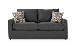Harper Full Sofa Bed with Memory Foam Mattress - Charcoal