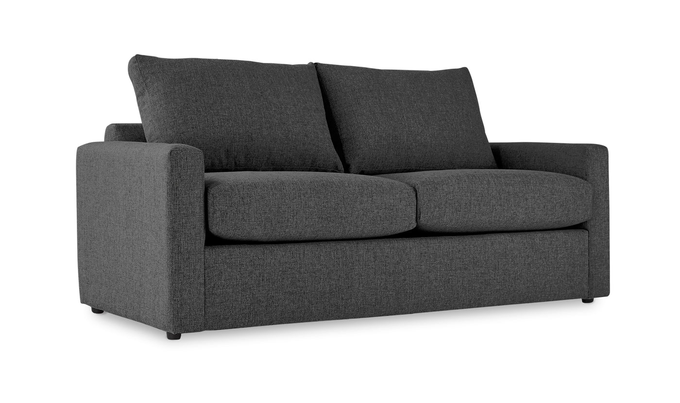 Harper Full Sofa Bed with Memory Foam Mattress - Charcoal