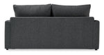 Harper Queen Sofa Bed with Memory Foam Mattress - Charcoal