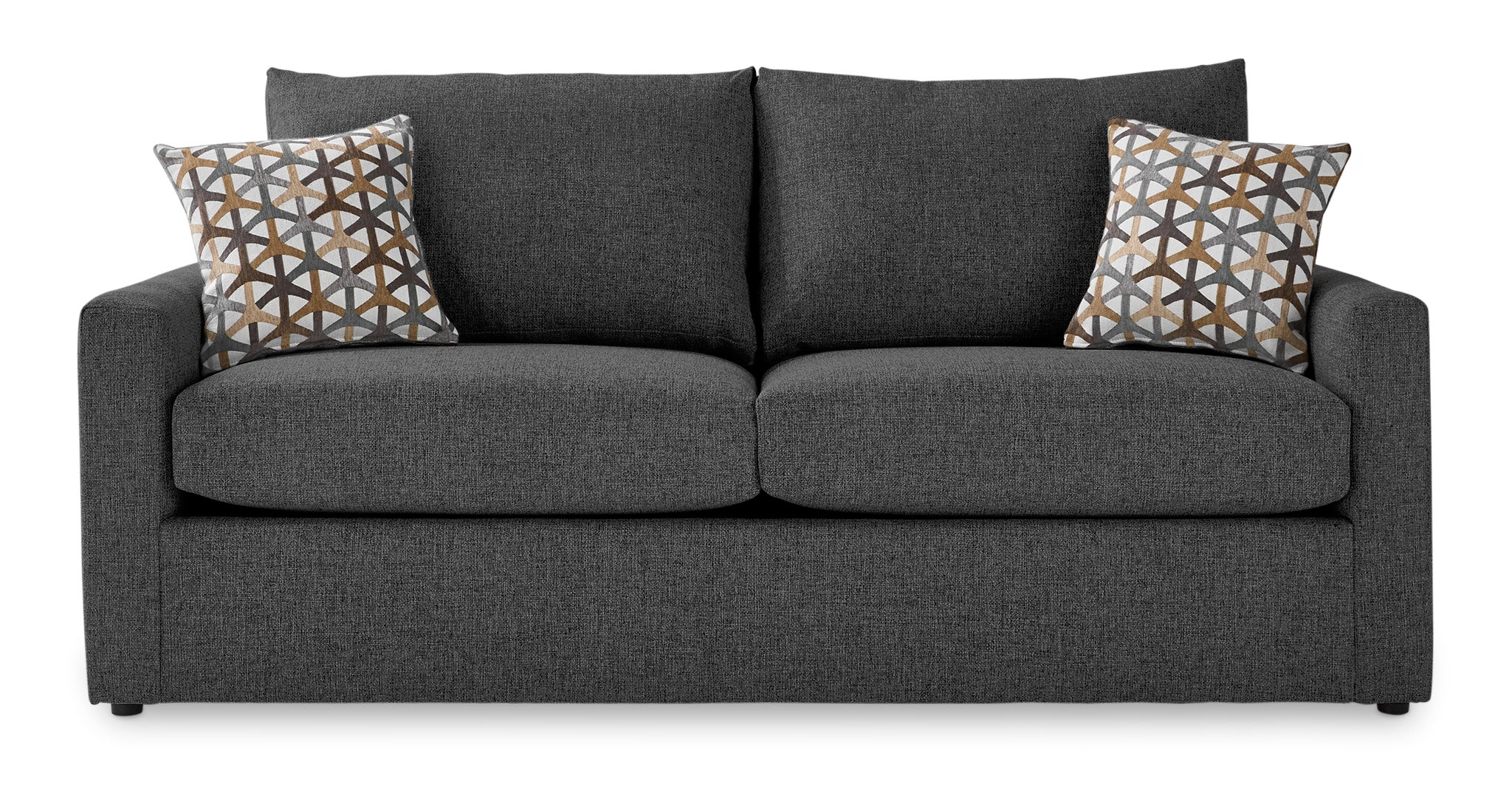 Harper Queen Sofa Bed with Memory Foam Mattress Charcoal Leon s