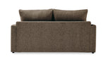 Harper Full Sofa Bed with Memory Foam Mattress - Brown