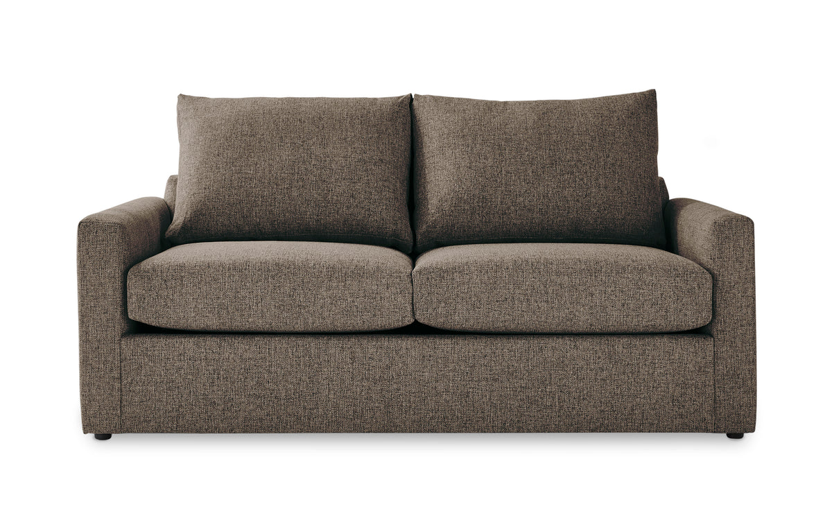 Harper Full Sofa Bed with Memory Foam Mattress - Brown