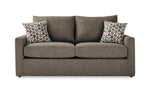 Harper Full Sofa Bed with Memory Foam Mattress - Brown