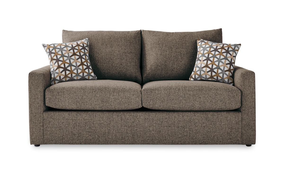 Harper Full Sofa Bed with Memory Foam Mattress - Brown