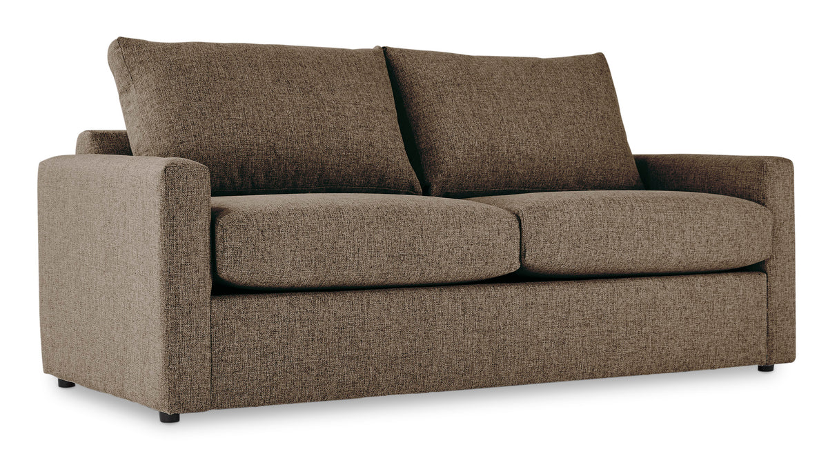 Harper Queen Sofa Bed with Memory Foam Mattress Brown Leon's