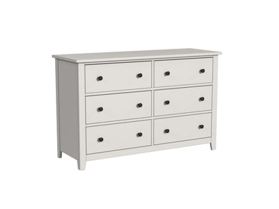 Lodge 6 Drawer Dresser - Cream