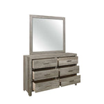 Mandan 6 Drawer Dresser - Weathered Grey