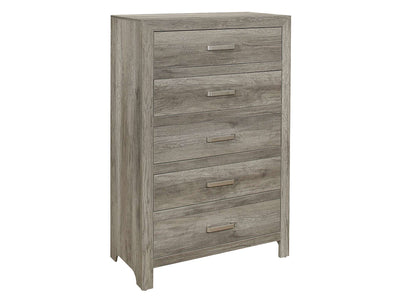 Mandan 5 Drawer Chest - Weathered Grey