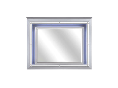 Allura Mirror with LED Lighting - Silver