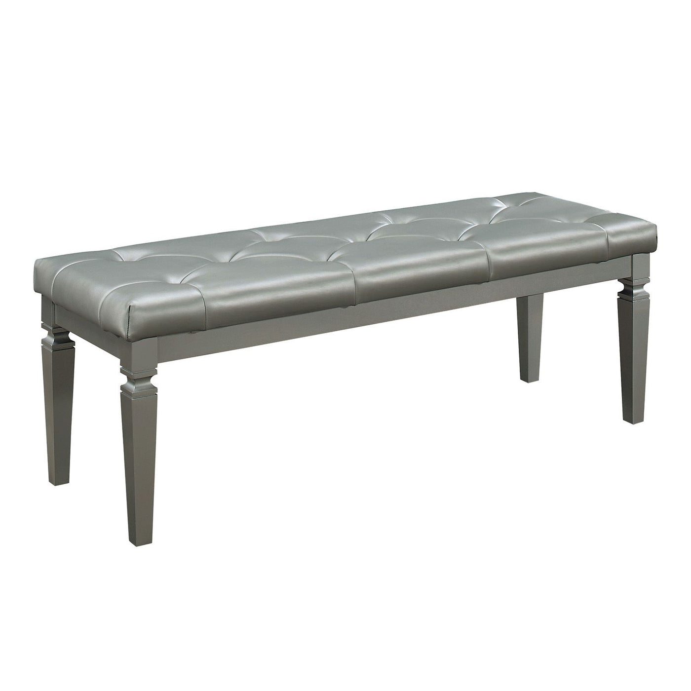 Allura Bed Bench - Silver