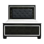 Allura 3-Piece King Bed with LED Lighting - Black