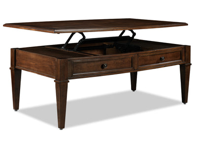 Wilton Lift-Top Coffee Table - Cherry