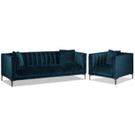 Celina Sofa and Chair Set - Blue