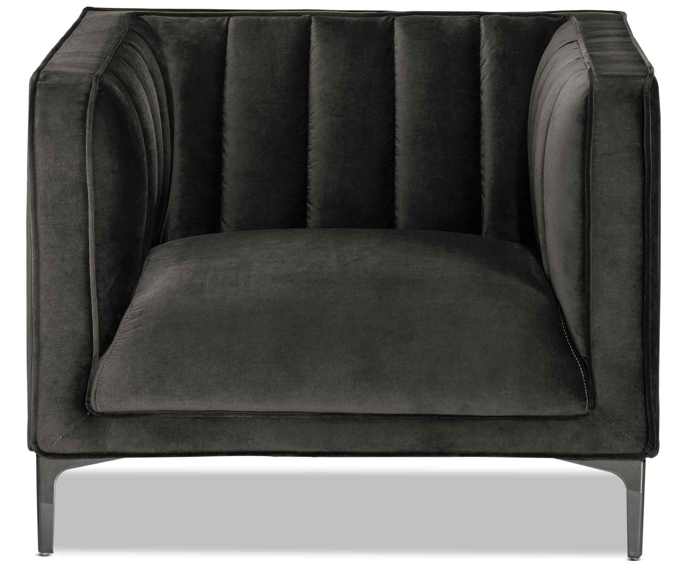 Celina Sofa and Chair Set - Dark Grey