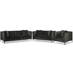 Celina Sofa, Loveseat and Chair Set - Dark Grey