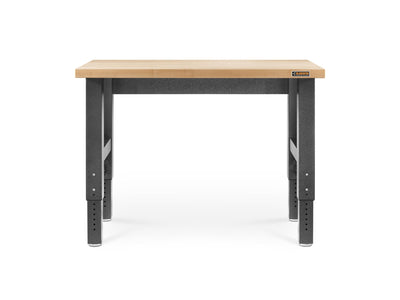 Gladiator Hammered Granite 4' Adjustable Height Hardwood Workbench - GAWB04HWEG