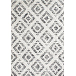 Meridian 5'3" X 7'7" Diamond Distressed Rug - Grey Area Rug