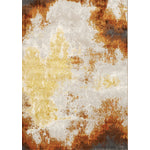 Pollo 5'3" X 7'7" Distressed Abstract Rug - Cream Orange Area Rug