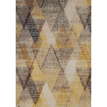 Zara 7'10" X 10'6" Indoor/Outdoor Superimposed Triangles Rug - Black Yellow  Area Rug