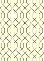 Fiona 4'7'' X 6'7'' Geometric Rug - Cream Black Area Rug