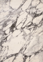 Mirza Marble Profile Area Rug - 5' X 8' - Cream/Grey