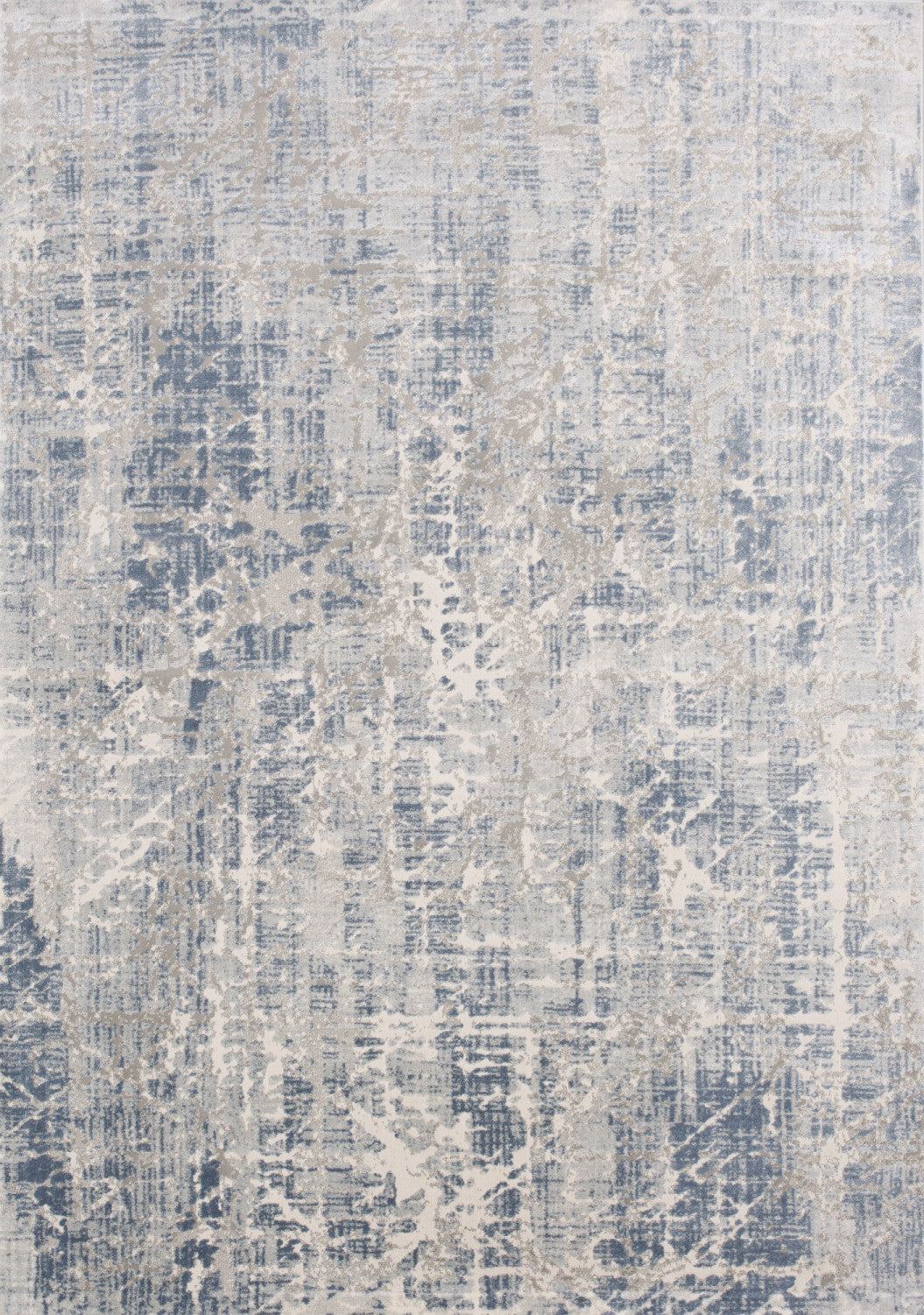 Harper 7'10" X 10'6" Crosshatching Rug - Grey Blue Area Rug