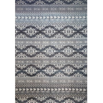 Dais 7'10" X 10'6" Tribal Rug - Blue White  Area Rug