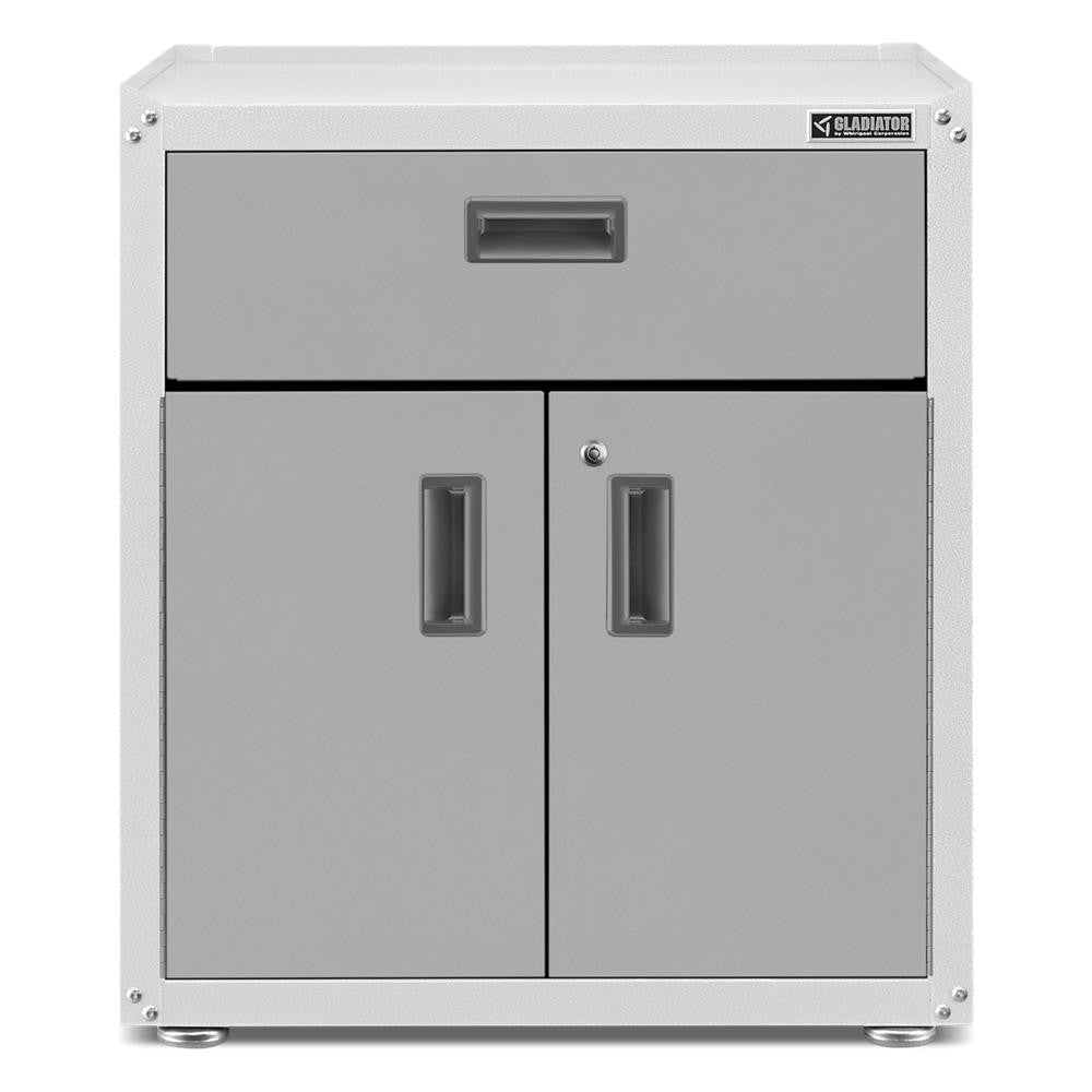 Ready-to-assemble 3/4-door Modular Gearbox - Gray Slate Storage Solution