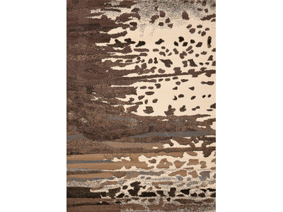 Fiona 5'3" X 7'4" Forest Island Lakeshore Rug - Cream Brown  Area Rug