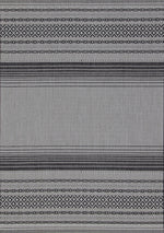 Jango Indoor/Outdoor Tribal Area Rug - 8' X 11' - Grey/Black