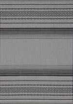 Jango Indoor/Outdoor Tribal Area Rug - 5' X 7' - Grey/Black