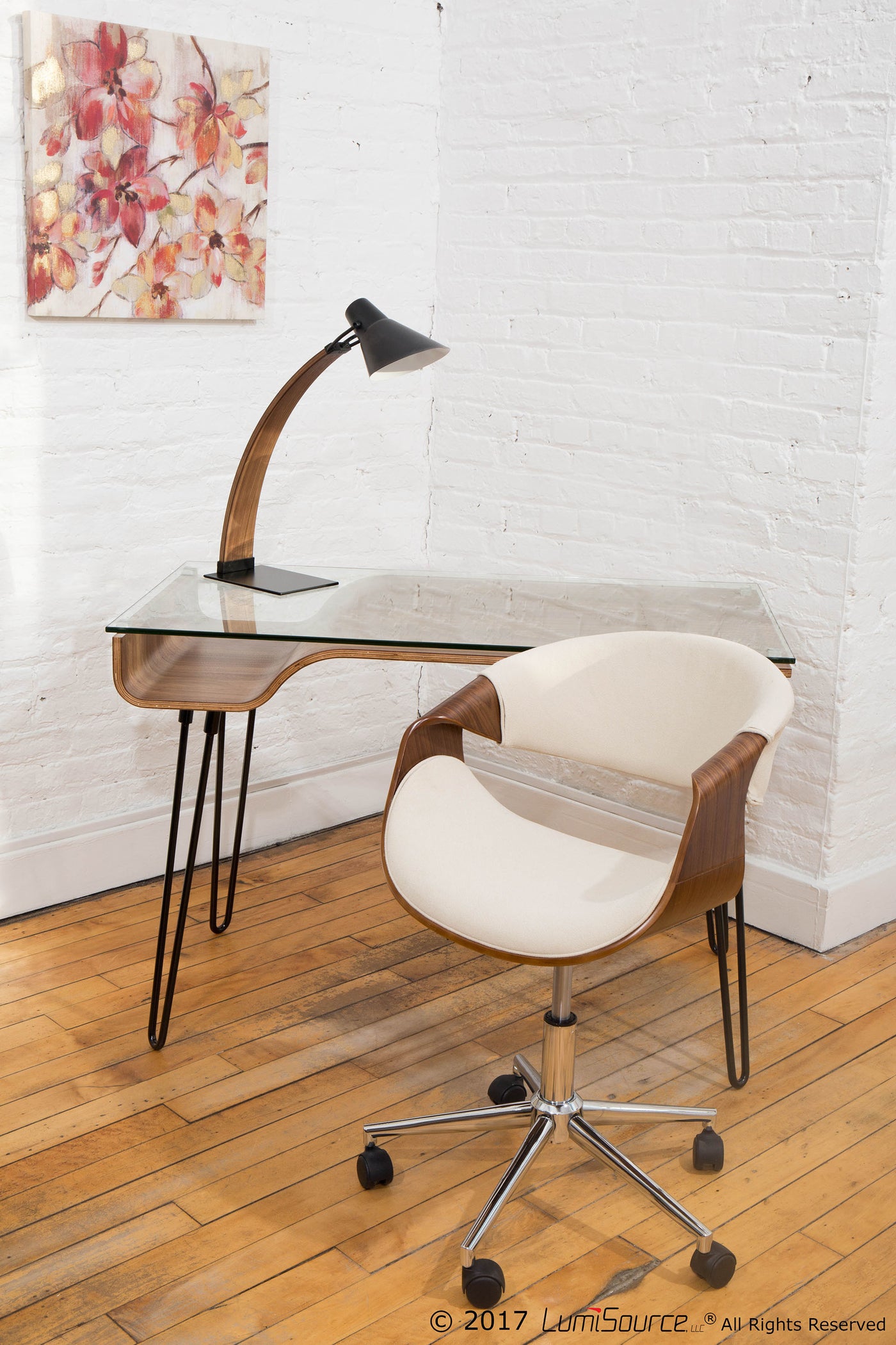 Curvo Office Chair - Cream