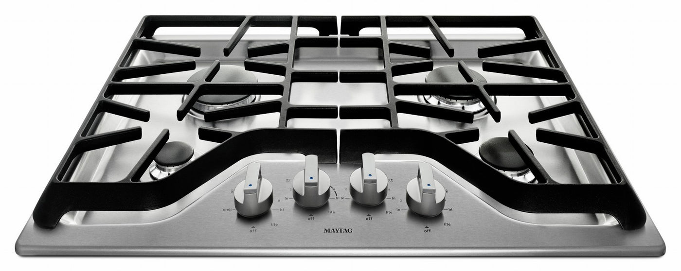 Maytag Stainless Steel 30" Gas Cooktop MGC7430DS Leon's