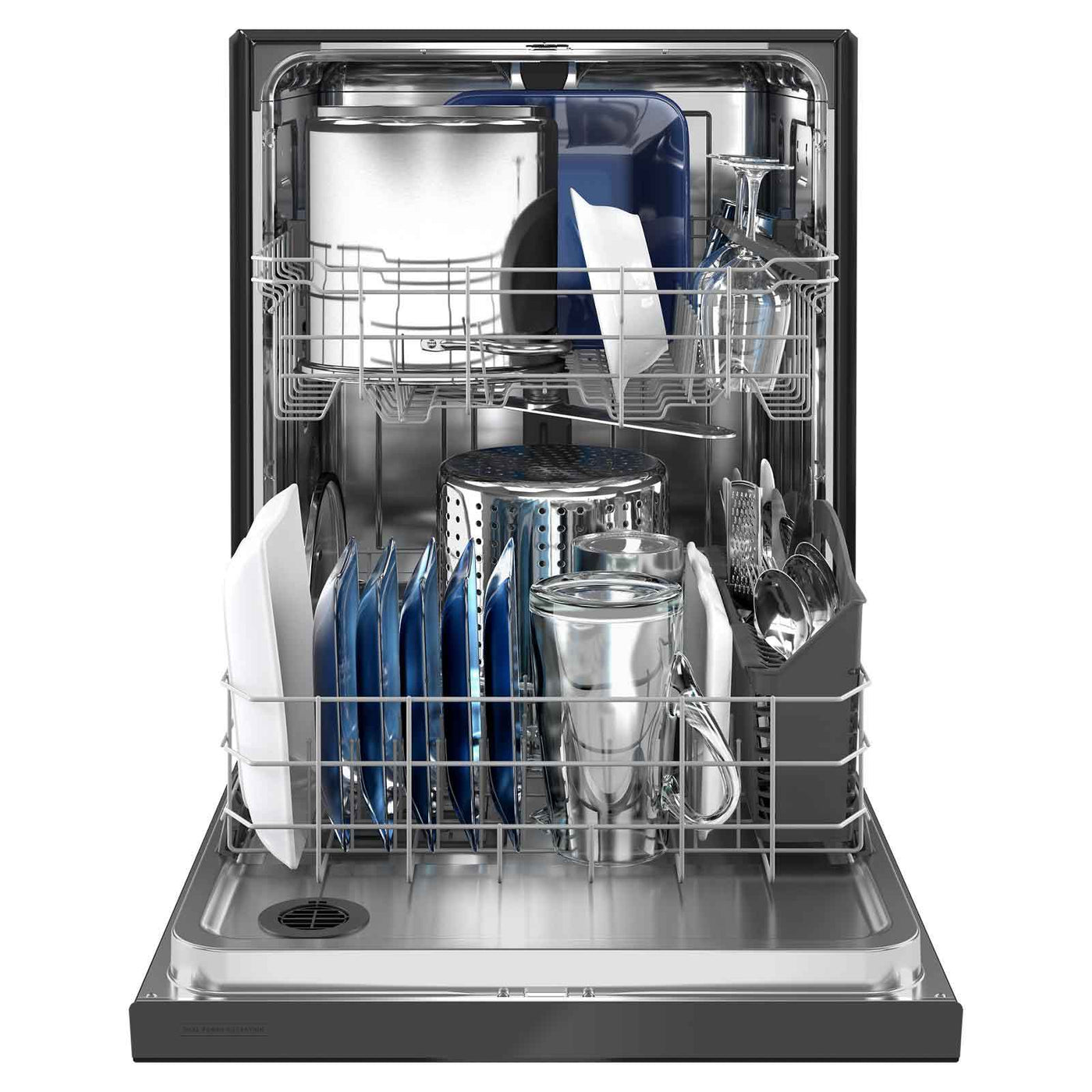 Maytag 24" Black dishwasher with Dual Power filtration (50 dBA) - MDB4949SKB