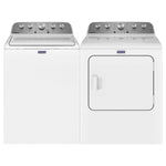 Maytag White Top-Load Washer (5.2 cu. ft.) & Electric Dryer (7.0 cu. ft.) - MVW5035MW/YMED5030MW