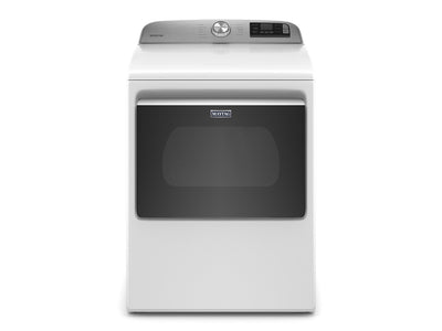 Maytag White Smart Electric Dryer (7.4 Cu.Ft.) - YMED6230HW