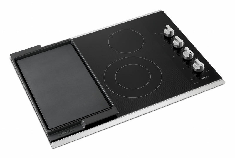 Maytag Stainless Steel 30" Electric Cooktop MEC8830HS Leon's