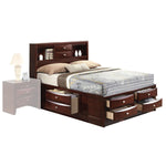 Hillary Full Platform Storage Bed - Espresso-Old