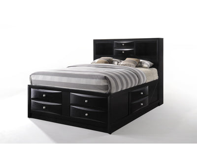 Hillary Full Platform Storage Bed - Black